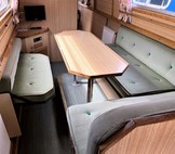 Dinette with extra seating folded out
